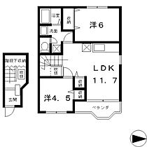 カーサフロール  ｜ 滋賀県大津市平津１丁目（賃貸アパート2LDK・2階・58.12㎡） その2