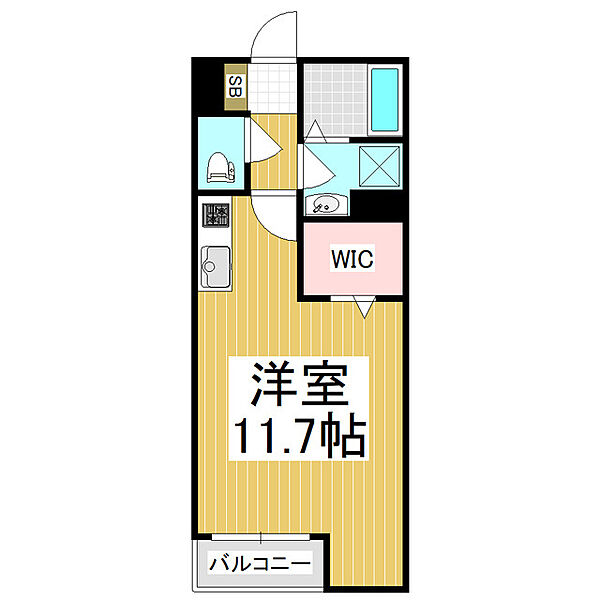 長野県松本市平田東3丁目(賃貸アパート1R・2階・31.05㎡)の写真 その2