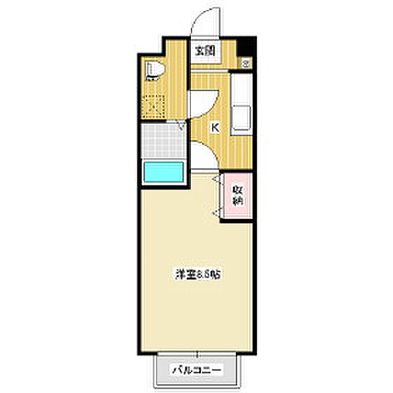 ハイツたんぽぽ 104｜長野県塩尻市大字広丘野村(賃貸マンション1K・1階・24.70㎡)の写真 その2