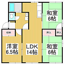 フレグランスブルースカイB 202 ｜ 長野県塩尻市大字広丘吉田（賃貸アパート3LDK・2階・60.00㎡） その2