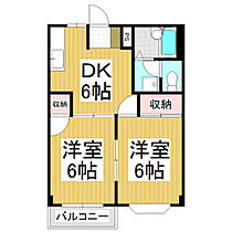 長野県松本市大字笹賀（賃貸アパート2DK・1階・39.74㎡） その2