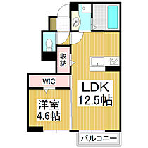 ルミエール・T　A  ｜ 長野県松本市波田（賃貸アパート1LDK・1階・41.99㎡） その2