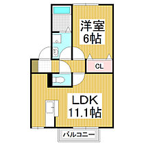 ブライトガーデンＡ  ｜ 長野県松本市寿中（賃貸アパート1LDK・2階・40.18㎡） その2