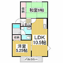 メゾンショコラ  ｜ 長野県松本市井川城3丁目（賃貸アパート2LDK・2階・52.50㎡） その2