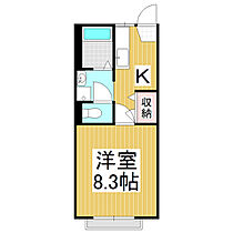 タウンコート21  ｜ 長野県松本市鎌田1丁目（賃貸アパート1K・2階・28.21㎡） その2