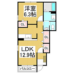 間取図画像 1LDK