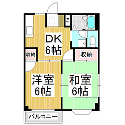 間取図画像 2DK