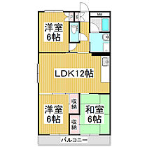 ＲＩＳＡＩＡ　鎌田  ｜ 長野県松本市鎌田2丁目（賃貸マンション3LDK・2階・68.80㎡） その2