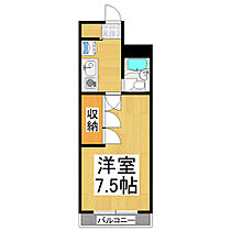 ドエール筑摩 205 ｜ 長野県松本市筑摩4丁目（賃貸アパート1K・2階・18.60㎡） その2