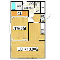 メルベージュS  ｜ 長野県松本市大字岡田下岡田（賃貸マンション1LDK・2階・46.00㎡） その2