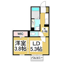 グレインヒルズ  ｜ 長野県松本市大字原（賃貸アパート1LDK・2階・30.35㎡） その2