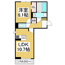 K-th（ケイス）  ｜ 長野県松本市大字寿小赤（賃貸アパート1LDK・3階・42.93㎡） その2