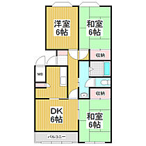 グリーンハイツ　アオシマ  ｜ 長野県松本市大字島内（賃貸マンション3LDK・2階・60.50㎡） その2