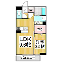 (仮)両島D-ROOM  ｜ 長野県松本市両島（賃貸アパート1LDK・3階・33.61㎡） その2