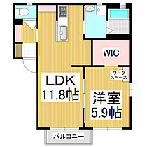 カサグランデC棟  ｜ 長野県松本市寿北6丁目（賃貸アパート1LDK・1階・43.54㎡） その2