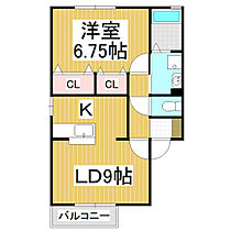 エスポワールHAMANO　A棟  ｜ 長野県松本市出川町（賃貸アパート1LDK・2階・45.42㎡） その2