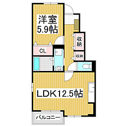 間取図画像 1LDK