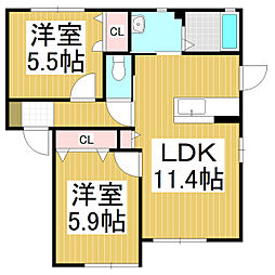 間取図画像 2LDK
