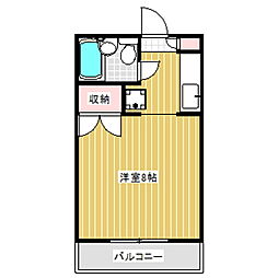 第2ハイツコトブキ 1Kの間取図画像