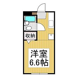 ライフワンノミゾ 1Kの間取図画像