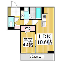 GRAND D-ROOM大手 1LDKの間取図画像