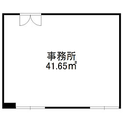 ピレネビル ワンルームの間取図画像