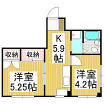 平栗ビル  ｜ 長野県飯田市中央通り4丁目（賃貸アパート2K・3階・42.00㎡） その2