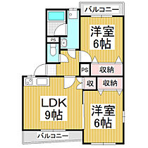 ガーデンハイム樗3番館  ｜ 長野県飯田市鼎下山（賃貸マンション2LDK・2階・53.94㎡） その2