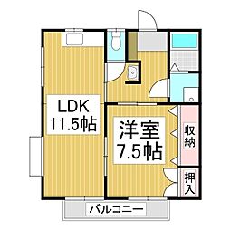 間取図画像 1LDK