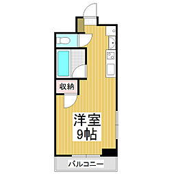 タクビル3 ワンルームの間取図画像