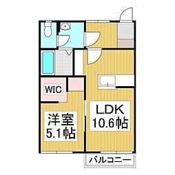 フレグランスハッピーTENA 1LDKの間取図画像