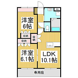 グレイスヴィレッジ 2LDKの間取図画像