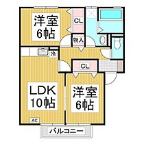 メルヴェーユ高丘  ｜ 長野県中野市大字草間（賃貸アパート2LDK・2階・55.40㎡） その2