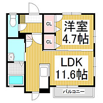 カーサまつかわ　Ａ棟 101 ｜ 長野県中野市大字中野（賃貸アパート1LDK・1階・39.95㎡） その2