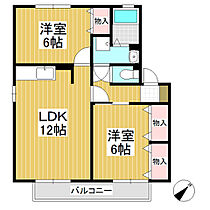 ヴィラージュ本郷Ｂ 102 ｜ 長野県長野市大字大豆島（賃貸アパート2LDK・1階・55.44㎡） その2