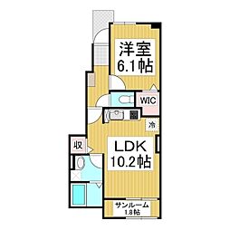 セリーノ・T 1LDKの間取図画像