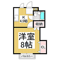 レシーブハイツ  ｜ 長野県長野市大字西長野西長野町（賃貸アパート1K・2階・25.00㎡） その2