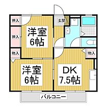 セジュールこやま  ｜ 長野県長野市大字南堀（賃貸アパート2DK・1階・47.00㎡） その2