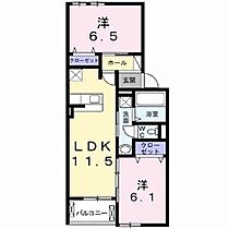 長野県長野市大字稲葉日詰（賃貸アパート2LDK・2階・54.65㎡） その2