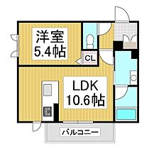 エレガンテK＆H  ｜ 長野県長野市吉田1丁目（賃貸アパート1LDK・2階・38.82㎡） その2