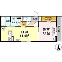 長野県長野市中御所2丁目（賃貸アパート1LDK・1階・46.25㎡） その2