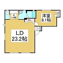 ファイン　Ｂ  ｜ 長野県長野市中御所2丁目（賃貸アパート1LDK・1階・64.53㎡） その2