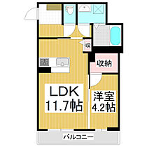 ベレオ西長野  ｜ 長野県長野市大字西長野西長野町（賃貸マンション1LDK・1階・44.27㎡） その2