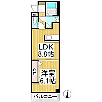 アトラスプラウド  ｜ 長野県長野市大字高田（賃貸マンション1LDK・2階・36.10㎡） その2