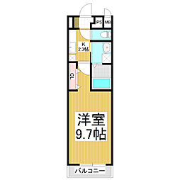 S-YARD稲葉 1Kの間取図画像