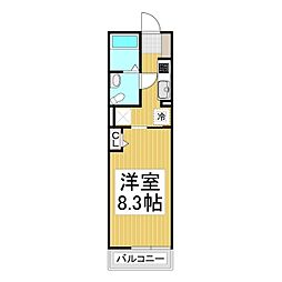 明和ハウス未来館 1Kの間取図画像