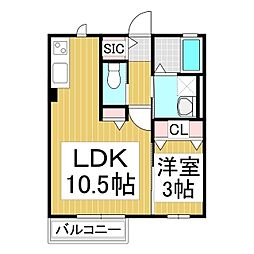 ルネッタ 1LDKの間取図画像