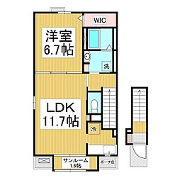 ブライトレジデンスA 1LDKの間取図画像