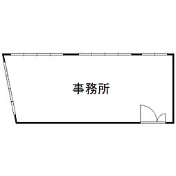 渡辺ビル ワンルームの間取図画像
