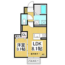 Ｔｈｅ海津  ｜ 長野県長野市松代町松代（賃貸アパート1LDK・1階・28.41㎡） その2